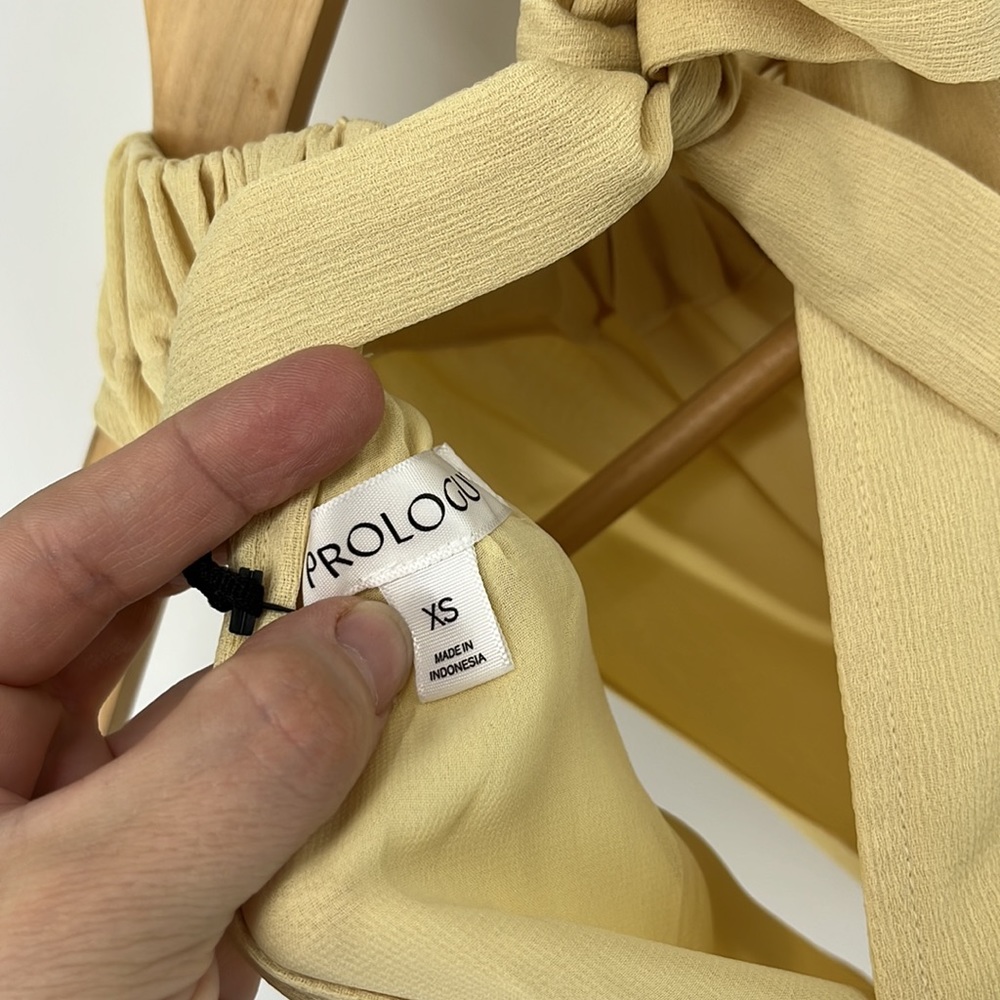 NWT Prologue Pale Yellow Sleeveless Dress - Picture 8 of 13